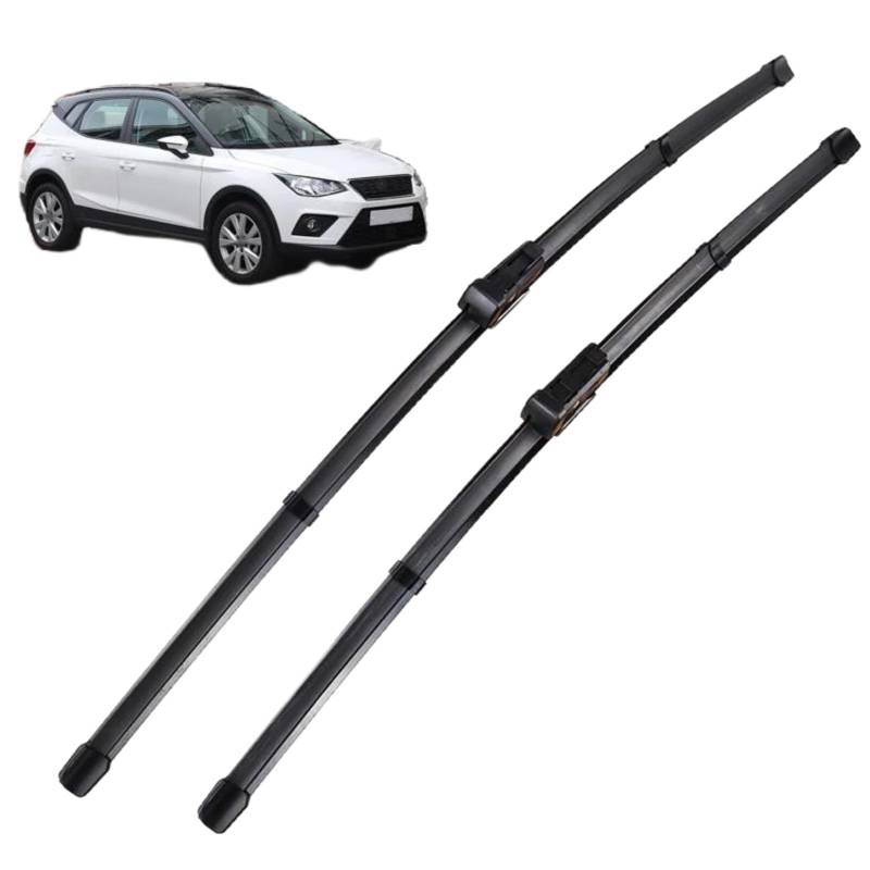Auto Scheibenwischer für Seat Arona 2017–2023, 26"+18", Frontwischerblätter Windschutzscheibe Leiser Wischerarm Wischerblatt Scheibenreiniger von YJTYC