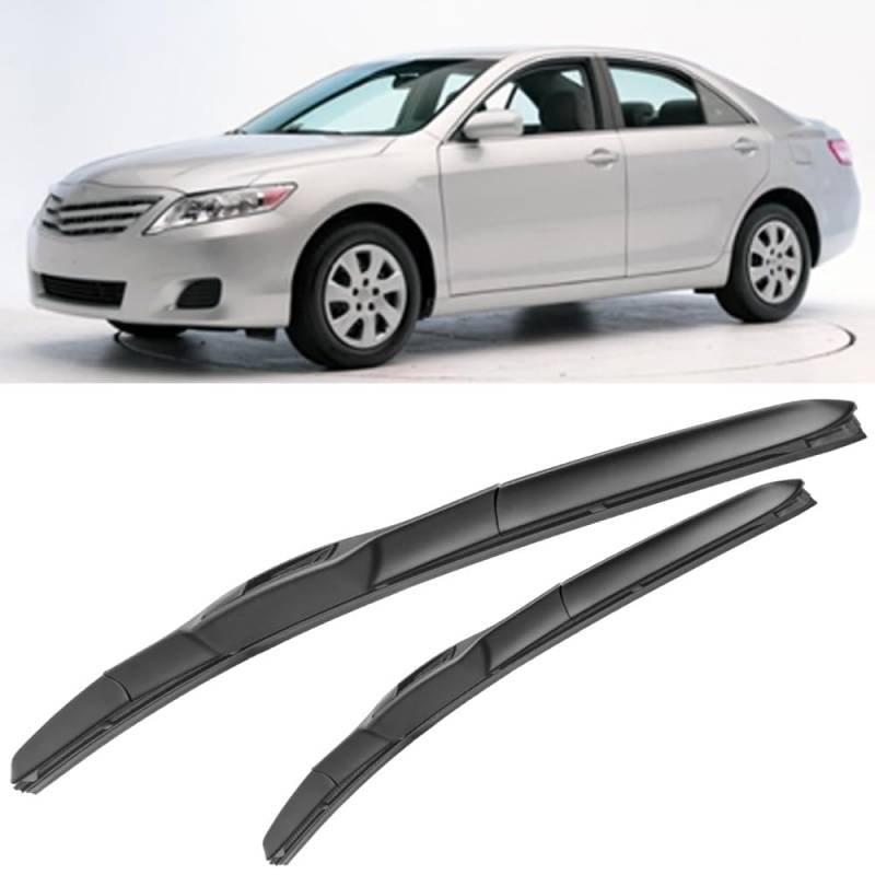 Auto Scheibenwischer für Toyota Camry 2007-2011 24"+20", Frontwischerblätter Windschutzscheibe Leiser Wischerarm Wischerblatt Scheibenreiniger von YJTYC