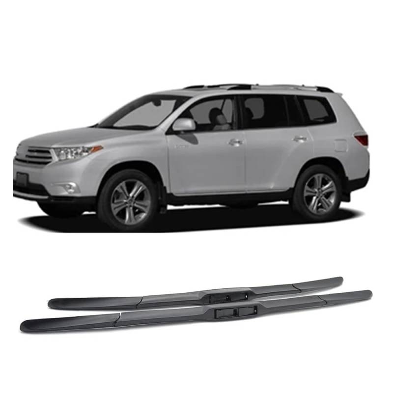 Auto Scheibenwischer für Toyota Highlander Kluger XU40 XU50 2008-2018 26"+20", Frontwischerblätter Windschutzscheibe Leiser Wischerarm Wischerblatt Scheibenreiniger von YJTYC