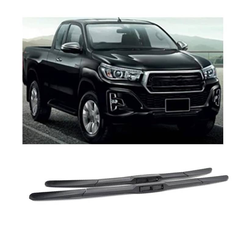 Auto Scheibenwischer für Toyota Hilux AN120 AN130 2015-2023 22"+16", Frontwischerblätter Windschutzscheibe Leiser Wischerarm Wischerblatt Scheibenreiniger von YJTYC