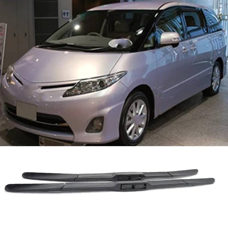 Auto Scheibenwischer für Toyota Previa XR50 2006-2022 26"+16", Frontwischerblätter Windschutzscheibe Leiser Wischerarm Wischerblatt Scheibenreiniger von YJTYC