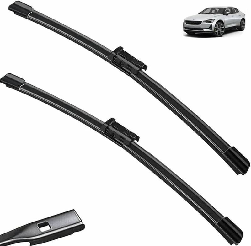 Auto Scheibenwischer für Volvo Polestar 2 2020 2021 2022 2023, Frontwischerblätter Windschutzscheibe Leiser Wischerarm Wischerblatt Scheibenreiniger von YJTYC