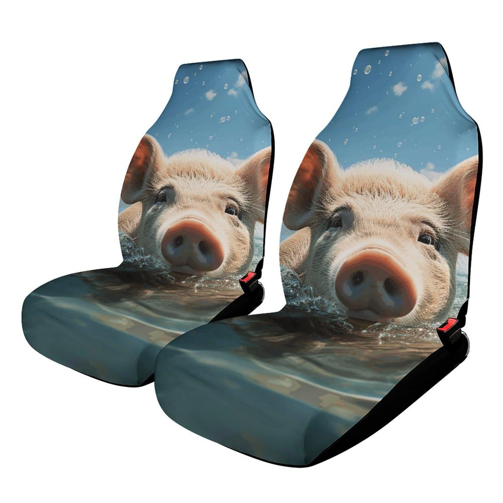 YJWANDO Autositzbezug, Schweine-Schwimmbad-Druck, universeller Autositzbezug, elastischer Autositzbezug, für alle Jahreszeiten, atmungsaktiv, Autositzbezug YJWANDO Autositzbezug, Schweine-Schwimmbad-Druck, universeller Autositzbezug, elastischer Autositzbezug, für alle Jahreszeiten, atmungsaktiv, Autositzbezug von YJWANDO
