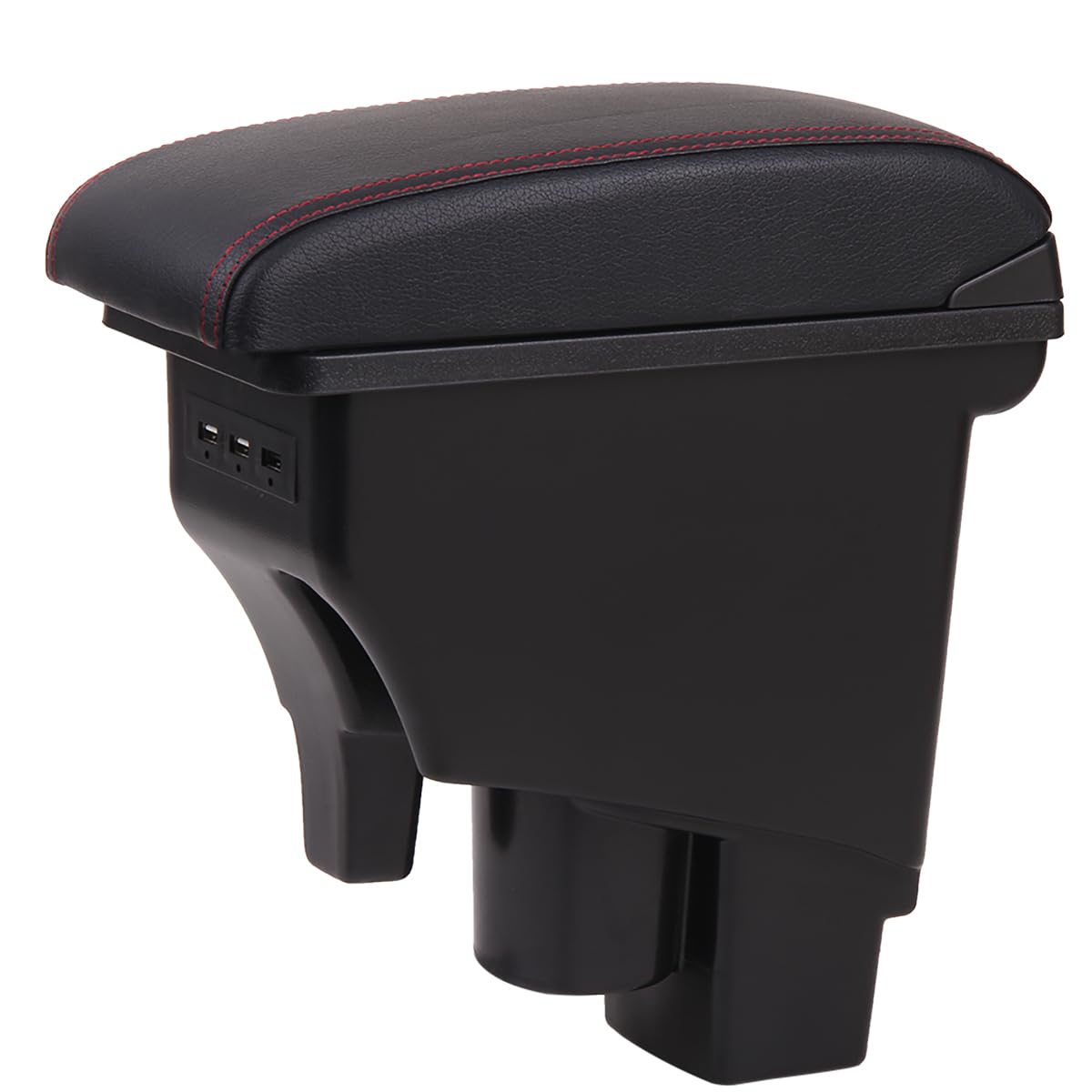 YJYWZH Armlehne Mittelkonsole Aufbewahrungsbox für Fit Jazz 2002-2007 mit 3 USB-Ladeanschlüssen YJYWZH Armlehne Mittelkonsole Aufbewahrungsbox für Fit Jazz 2002-2007 mit 3 USB-Ladeanschlüssen von YJYWZH