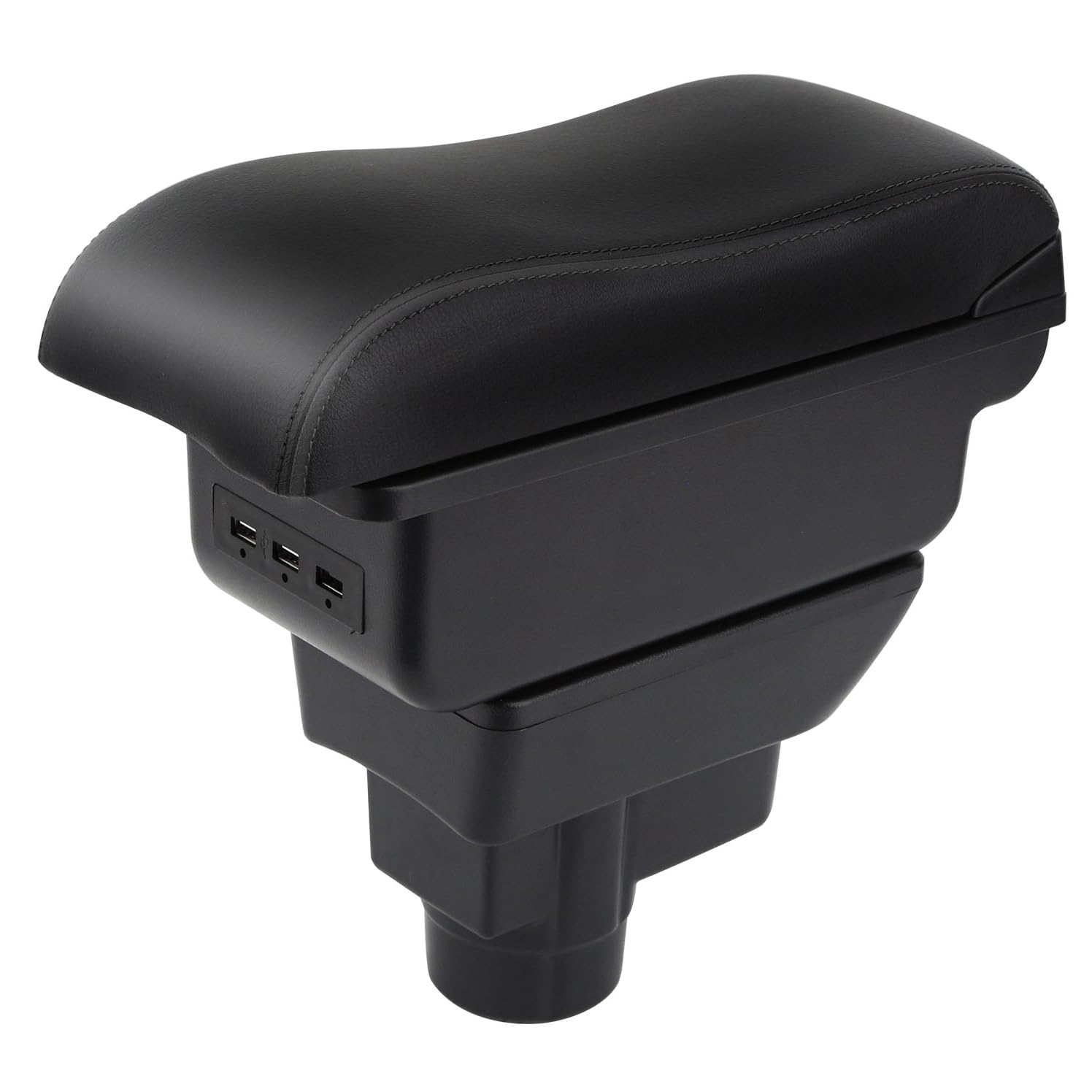 Auto Armlehnen für Corsa D 2006-2014 Doppelschicht Mittelkonsole Große Aufbewahrungsbox mit 3 USB-Ladeanschluss Schwarze Nähte Auto Armlehnen für Corsa D 2006-2014 Doppelschicht Mittelkonsole Große Aufbewahrungsbox mit 3 USB-Ladeanschluss Schwarze Nähte von YJYWZH