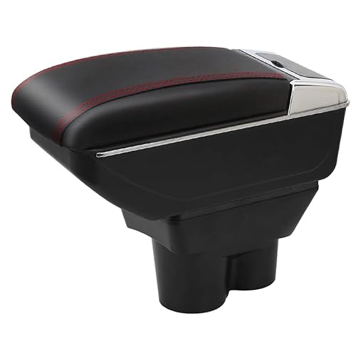 YJYWZH Compatible with Opel CORSA E Armlehnen Auto Mittelkonsole Armlehne Innenausstattung Armauflage Leder Armstütze von YJYWZH