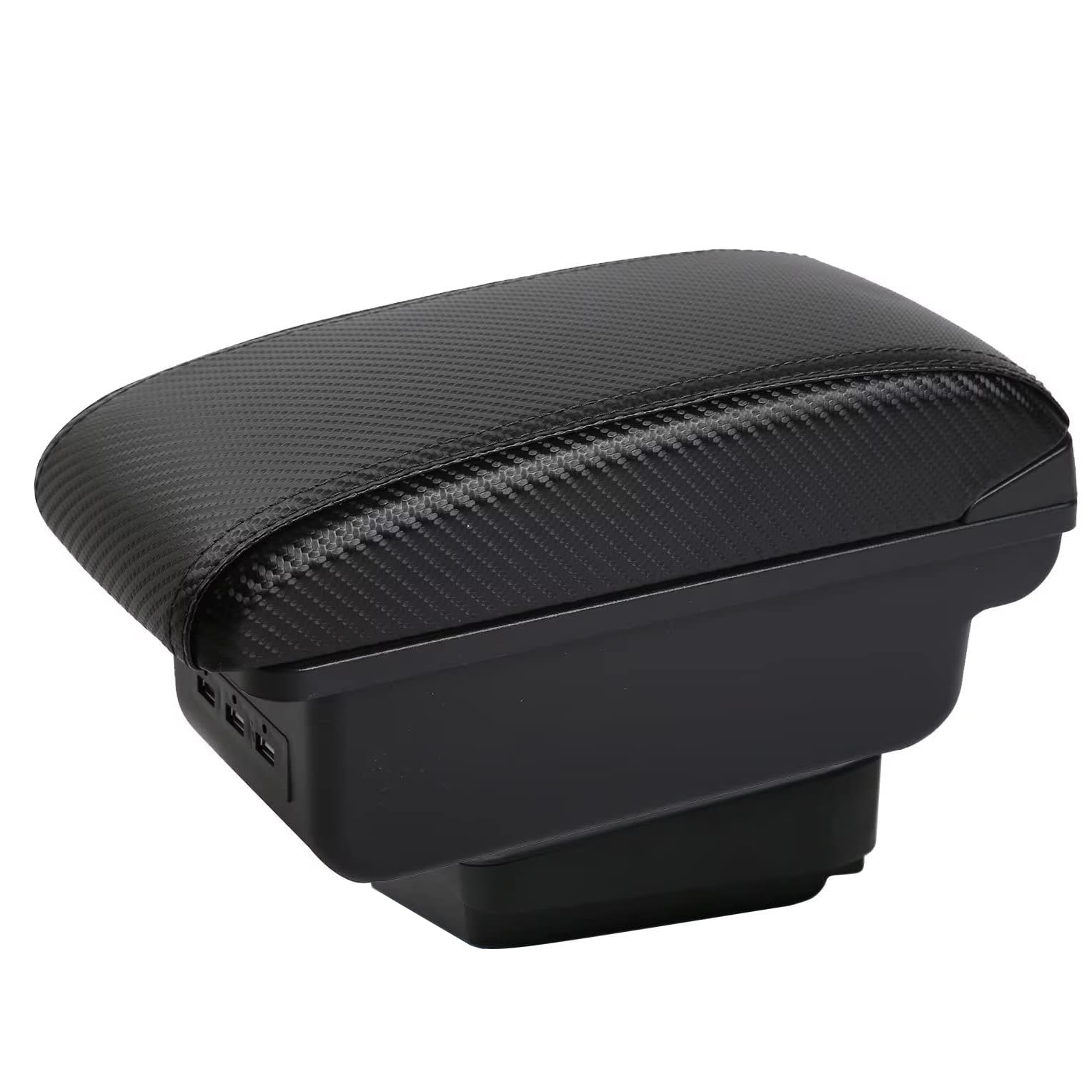 YJYWZH compatible with Audi TT Armlehnen Doppelschicht Mittelkonsole Große Aufbewahrungsbox mit 3 USB-Ladeanschluss Kohlefasermuster YJYWZH compatible with Audi TT Armlehnen Doppelschicht Mittelkonsole Große Aufbewahrungsbox mit 3 USB-Ladeanschluss Kohlefasermuster von YJYWZH