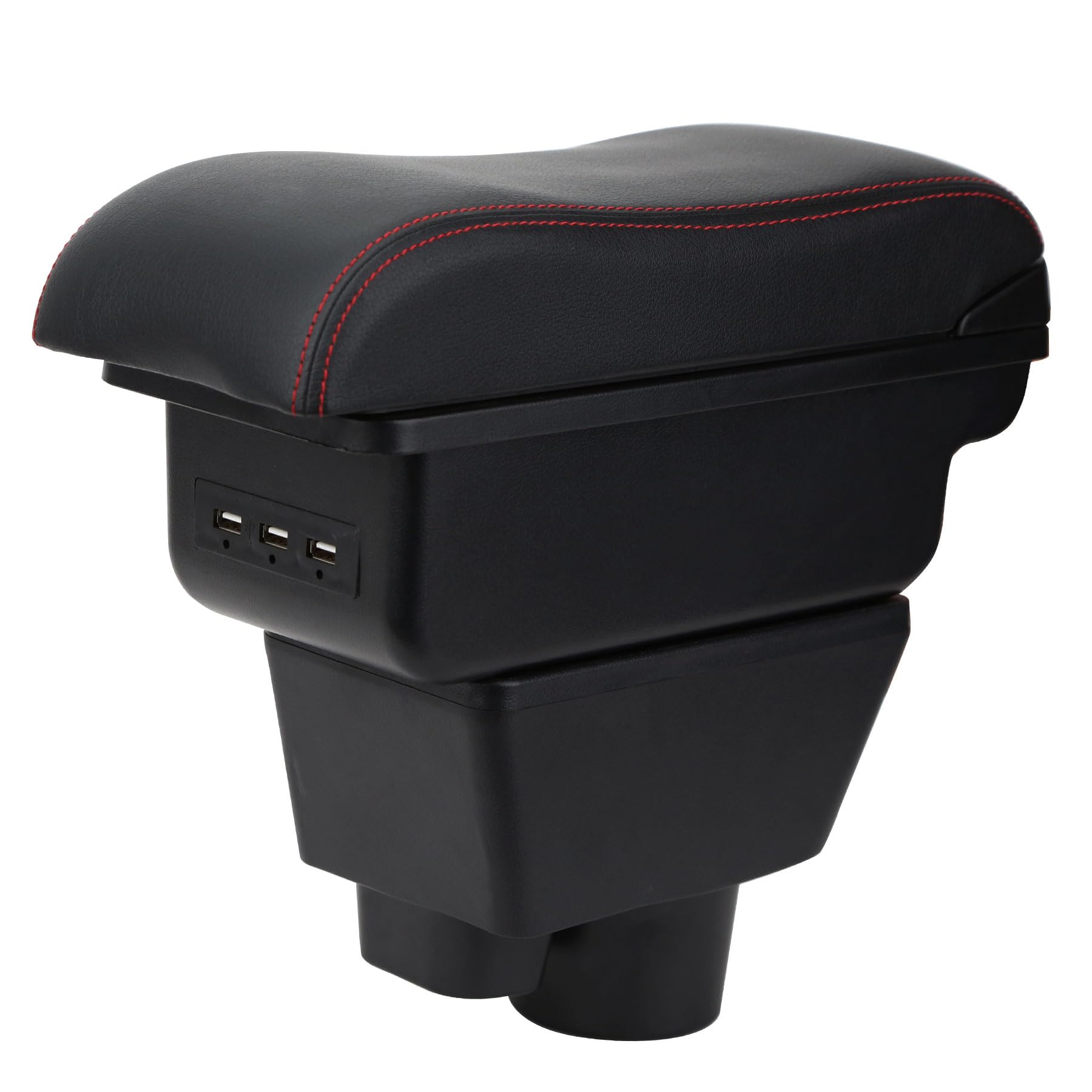 für Opel Corsa F 2020 2021 2022 Armlehnen Doppelschicht Mittelkonsole Große Aufbewahrungsbox mit 3 USB-Ladeanschluss Schwarz für Opel Corsa F 2020 2021 2022 Armlehnen Doppelschicht Mittelkonsole Große Aufbewahrungsbox mit 3 USB-Ladeanschluss Schwarz von YJYWZH