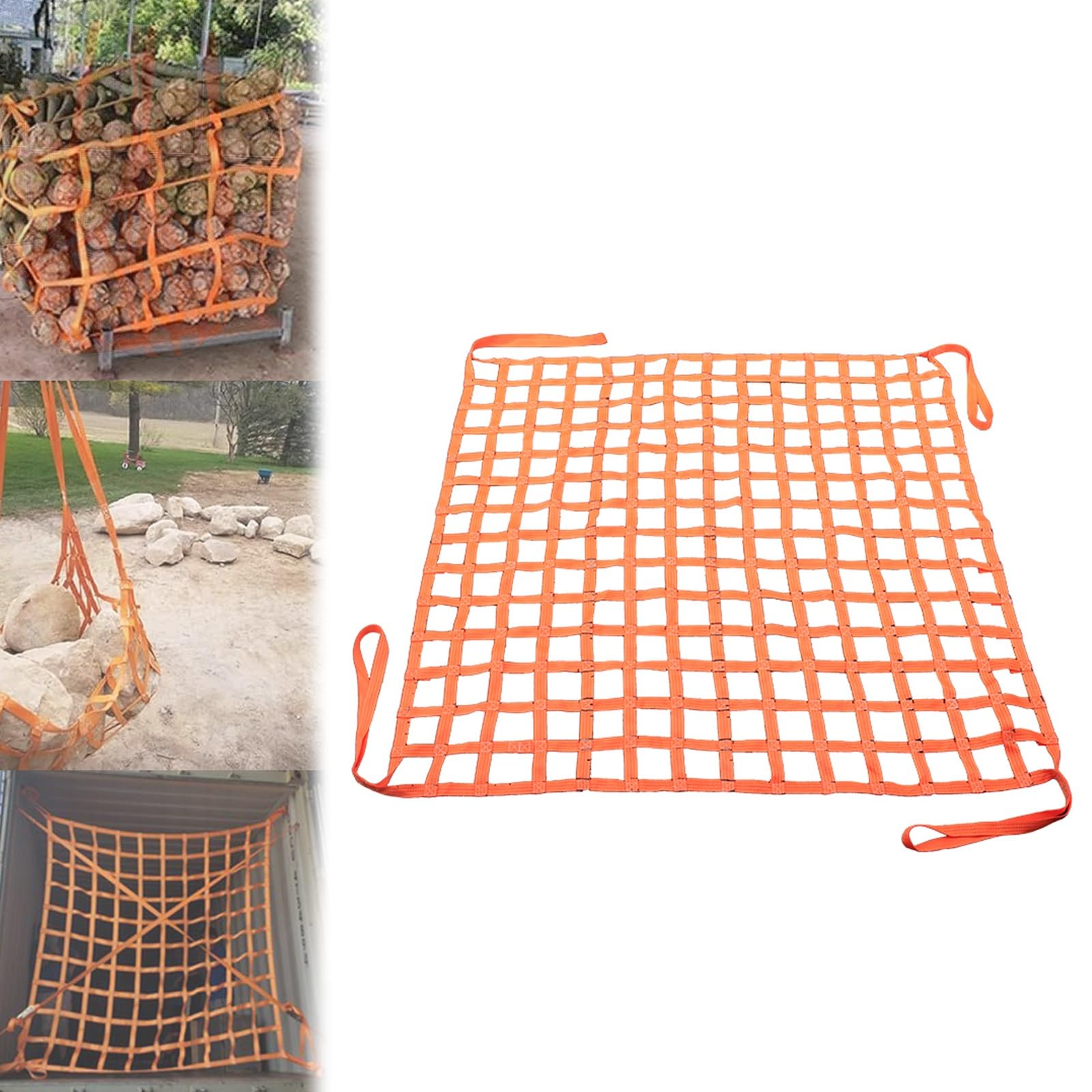 YKMYXZ， 2,5 m/8,2 Fuß Flaches Hebenetz aus Polyester, Hebenetz for Bauarbeiten, Takelage, Transport und Abschleppen, maximale Tragkraft: 3000 kg/6613 lbs(Load 3000kg/6613lbs) von YKMYXZ