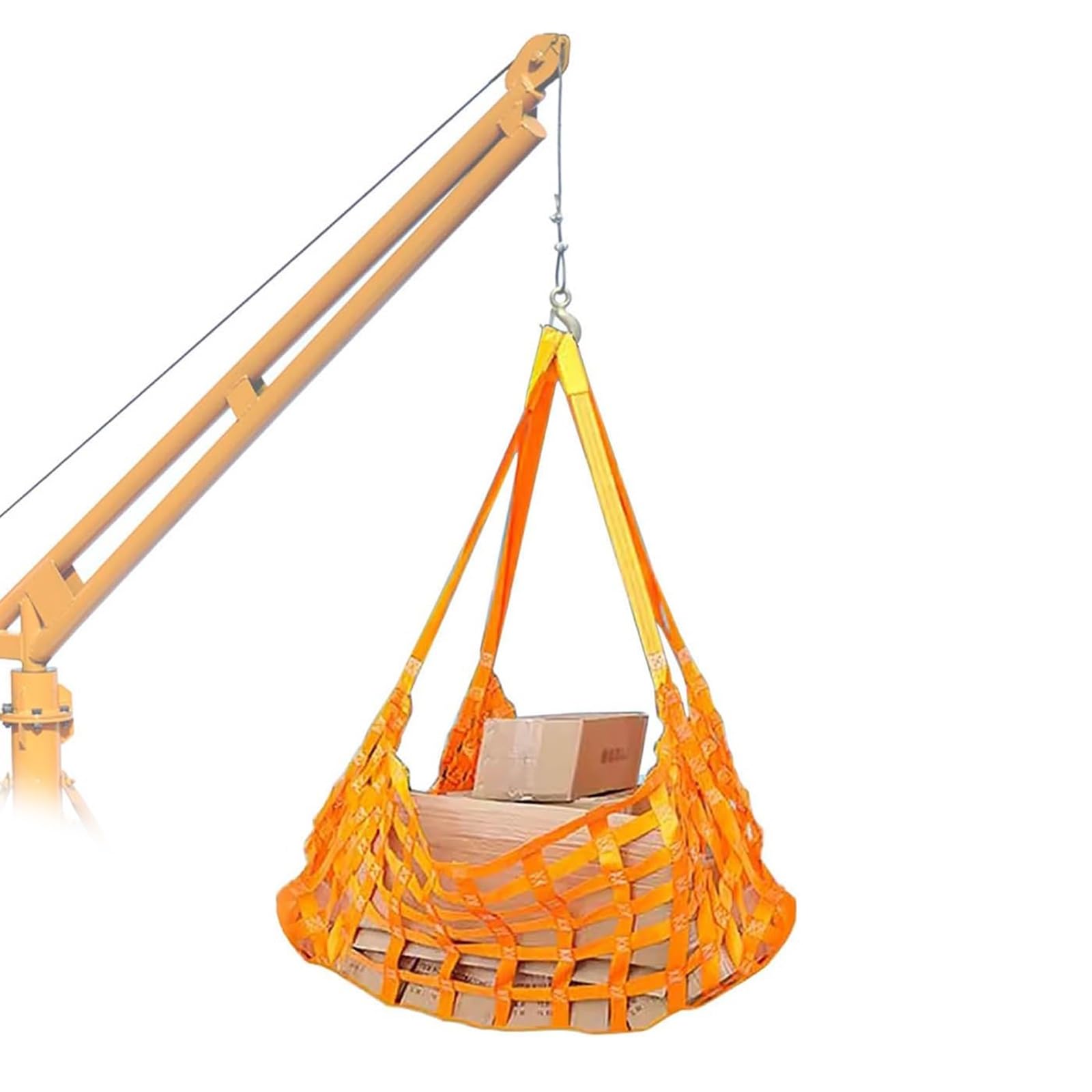 YKMYXZ， 2 m/6,6 ft Sicherheits-Hebenetzgurte, Maschenreißfestigkeit, for Be- und Entladen von Fracht in Lagerhallen, auf Bauernhöfen und an Docks(Load 3000kg/6613lbs) von YKMYXZ