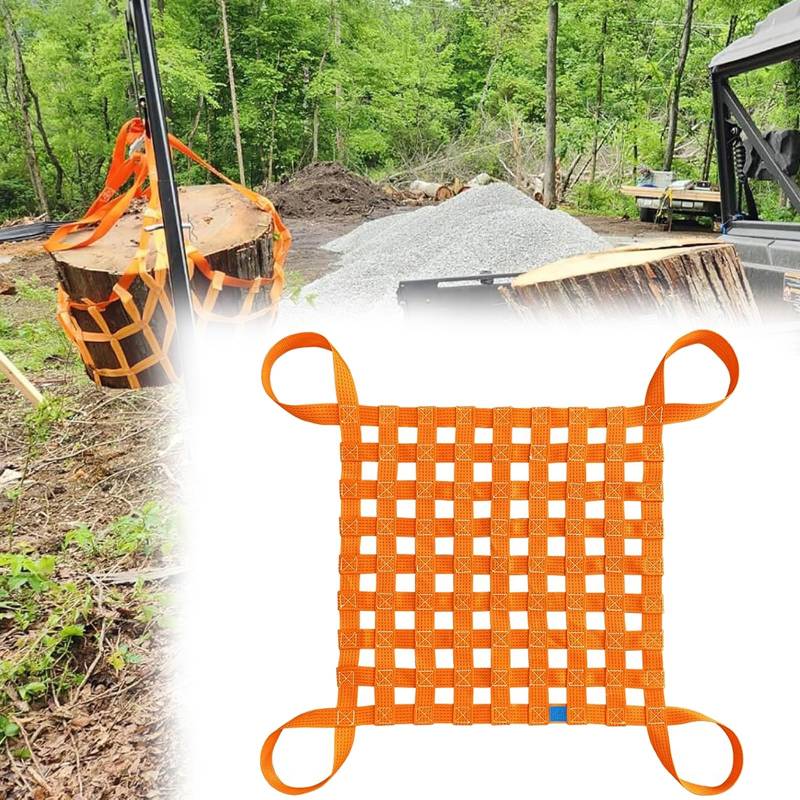 YKMYXZ， 9,84 × 9,84 ft kleines Ladungsnetz for Pickup-Truck-Ladefläche, Auto-Netztasche, reißfest, Logistik/BAU/Eisenbahn/Schifffahrt/Häfen(Load 3000kg/6613lb) von YKMYXZ