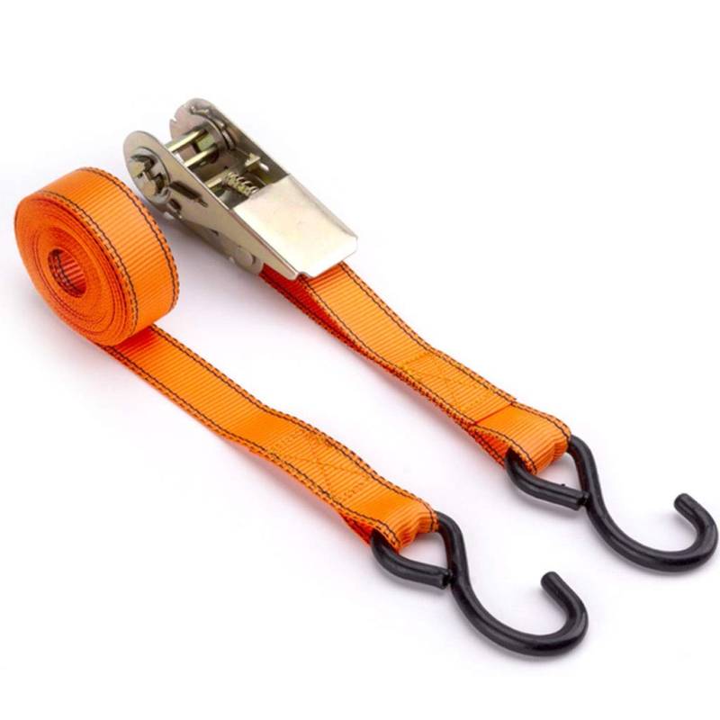 YKMYXZ, Daunengurte - 240 g - 16 Fuß - 992 Pfund Rallye - 2,5 cm breit - Hochleistungs-Spanngurte mit Ratsche und Haken for Lastengurte(16FT) von YKMYXZ