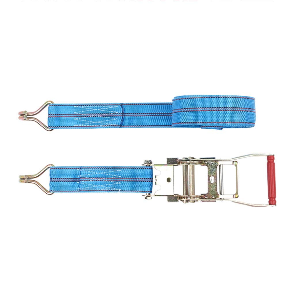 YKMYXZ, Down Straps - 40 Fuß/50 Fuß Ratschen-Ladungsbinder mit 11.000 Pfund Doppel-J-Haken - for kleine Lieferwagen, Autos, Umzugsgüter(30FT) von YKMYXZ