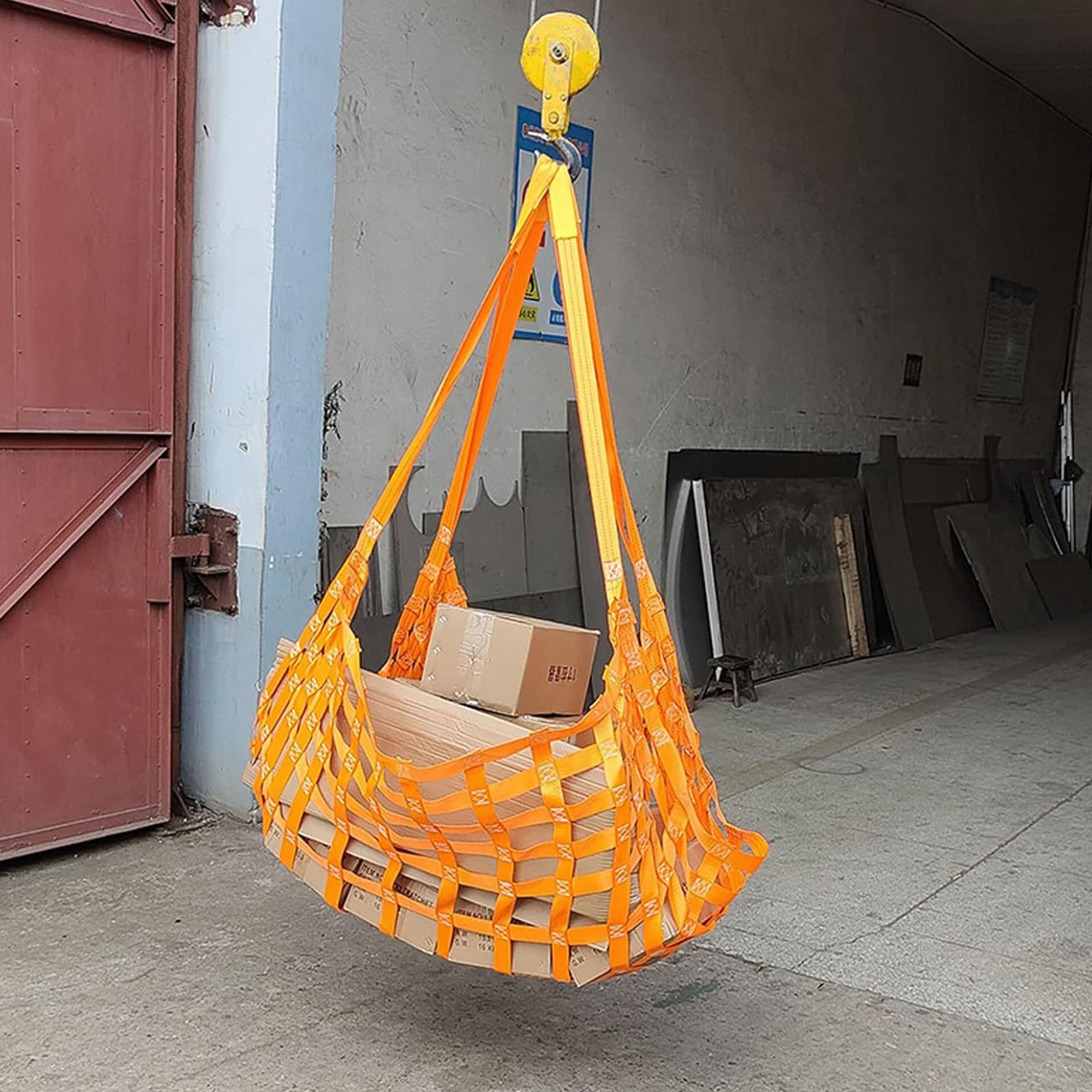 YKMYXZ， Hochleistungs-Ladungsnetz, for Bauarbeiten, Transporte, Schleppen, Heben, Be- und Entladen, Tragfähigkeit 2000 kg/4409 lbs(2x2m/6.56x6.56ft) von YKMYXZ