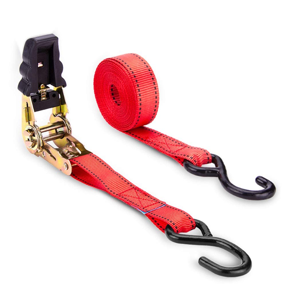 YKMYXZ, Ratschen-Spanngurte - 240 g - 16 Fuß - 992 Pfund Rallye - Ratschen-Spanngurte for hohe Beanspruchung mit Haken, Frachtgurt(26FT) von YKMYXZ