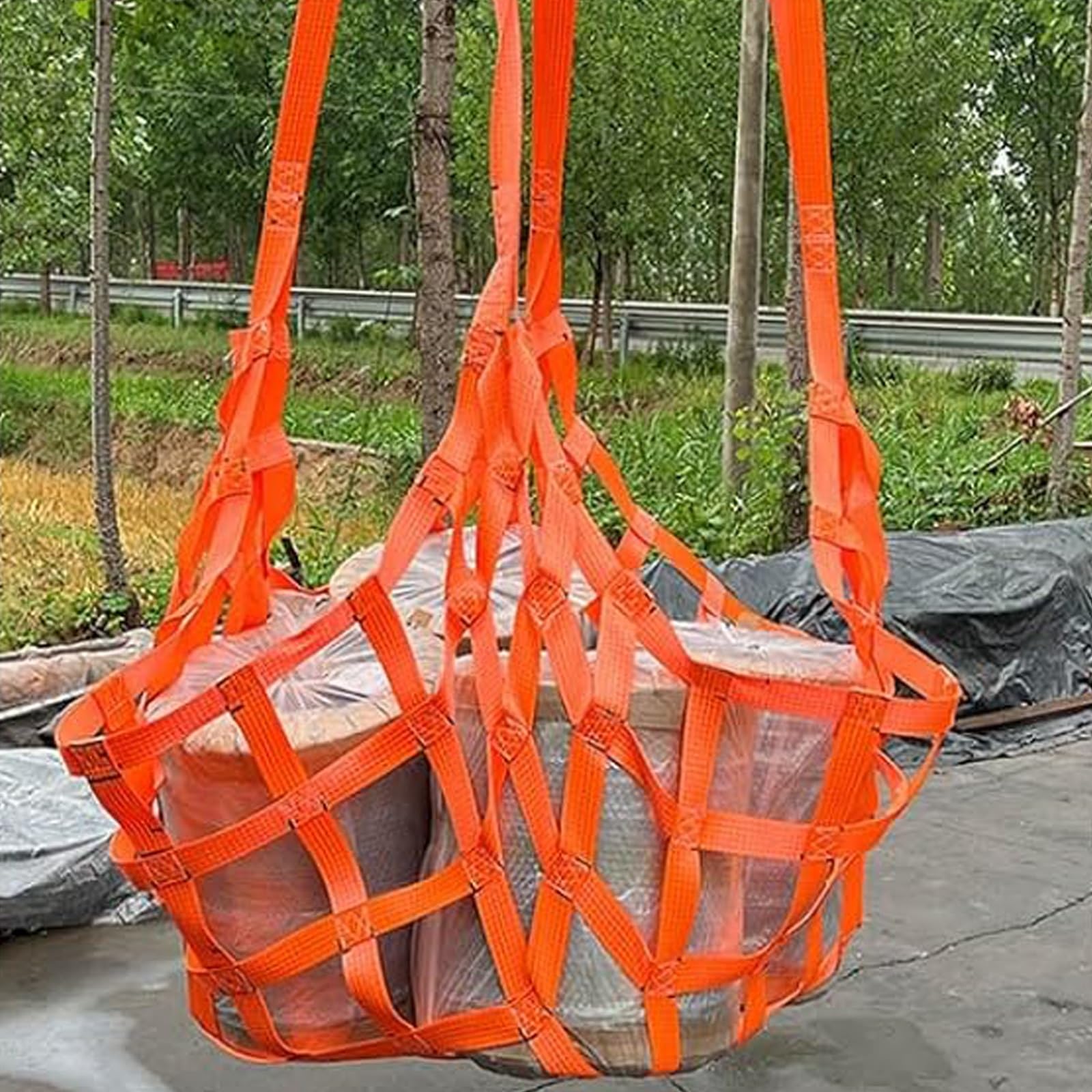 YKMYXZ， Reißfestigkeit, for Bauarbeiten, Takelage, Transport, Schleppen, Heben, Be- und Entladen(3.3ft Load 2204lbs mesh 3.94in) von YKMYXZ