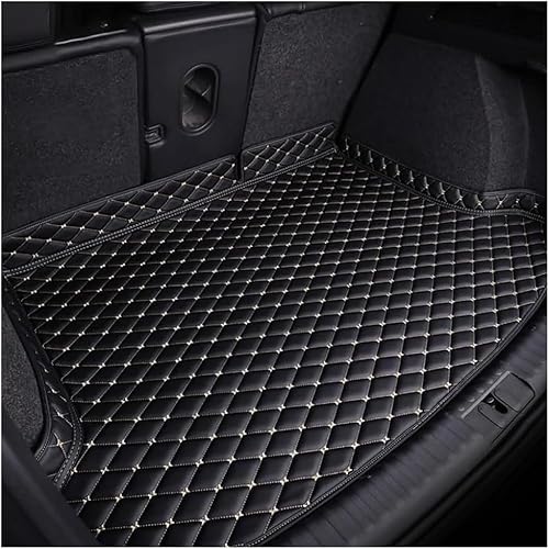 Auto Leder Kofferraummatte Für Renault Kangoo III 2021-2024,Allwetter Kofferraumwanne Schutzmatte wasserdichte rutschfest Innenraum AutozubehöR,C-Black beige Auto Leder Kofferraummatte Für Renault Kangoo III 2021-2024,Allwetter Kofferraumwanne Schutzmatte wasserdichte rutschfest Innenraum AutozubehöR,C-Black beige von YLCHREE