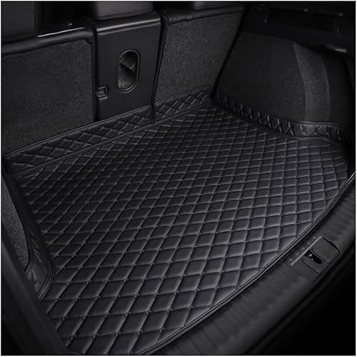 Auto Leder Kofferraummatte Für VW Tiguan II Allspace 7seat 2017-2023,Allwetter Kofferraumwanne Schutzmatte wasserdichte rutschfest Innenraum AutozubehöR,A-Black Auto Leder Kofferraummatte Für VW Tiguan II Allspace 7seat 2017-2023,Allwetter Kofferraumwanne Schutzmatte wasserdichte rutschfest Innenraum AutozubehöR,A-Black von YLCHREE