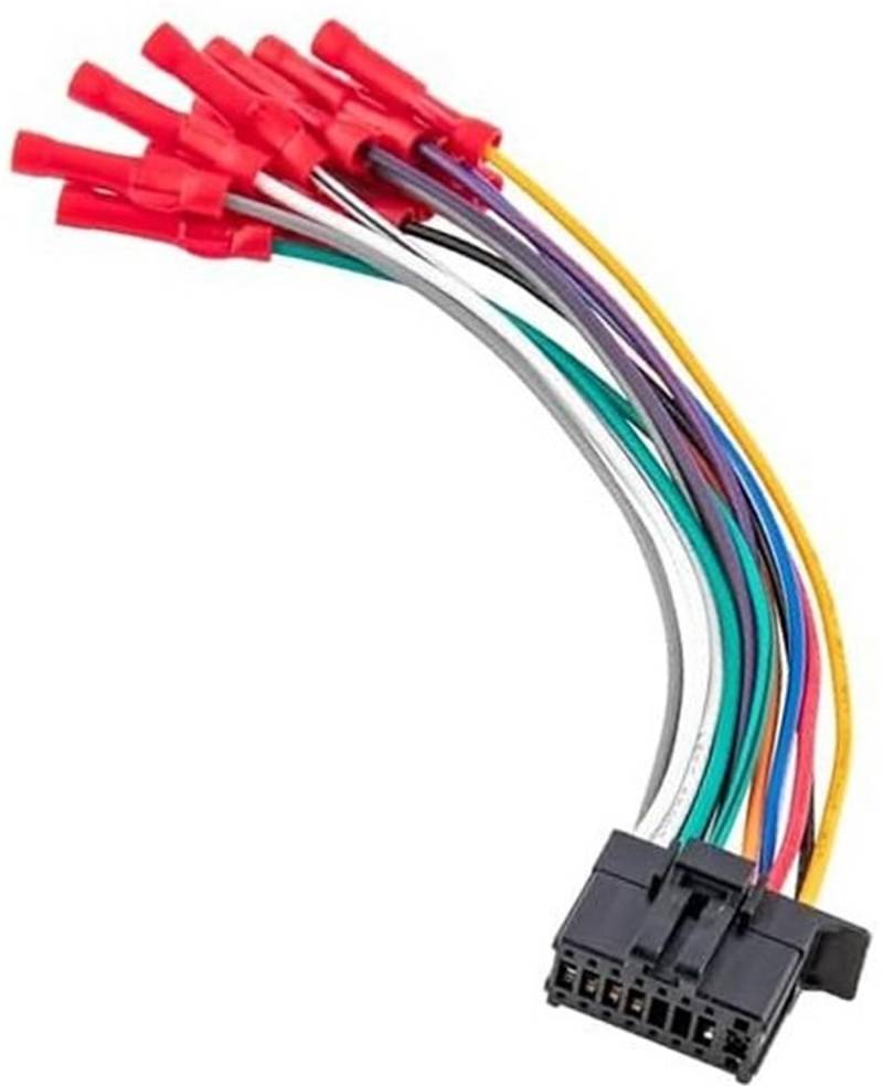 YLHMG 16-poliger Radio-Stereo-Kabelbaum for Pioneer-Radio DEH AVH AVIC MVH FH SPH mit Kabelstecker Radio-Kabeladapter von YLHMG