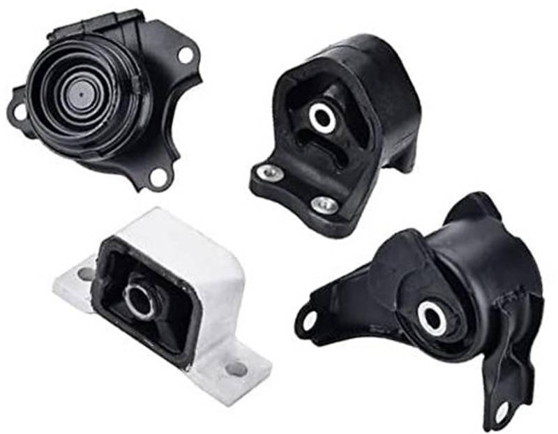 YLHMG 4-teilige Motorhalterungssätze, kompatibel mit CRV 2.4L 2002–2006, Motorgetriebe-Motorhalterung, ersetzt A4504, A4506, A6596, A6597 Langlebige Motorhalterung von YLHMG