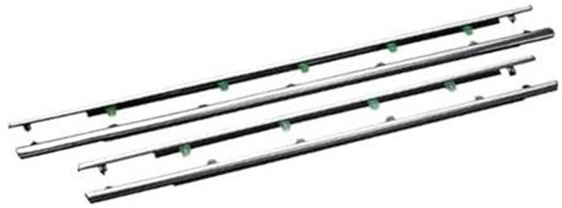 YLHMG Autotürkantenschutz, for CR-V MK3 2007-2011 Autotürfensterglas-Dichtungsstreifen Chrom-Dichtungsstreifen Wasserdichter Dichtungsstreifen Windgeräusch-Reduktionsstreifen(Black Plating 4pcs) von YLHMG