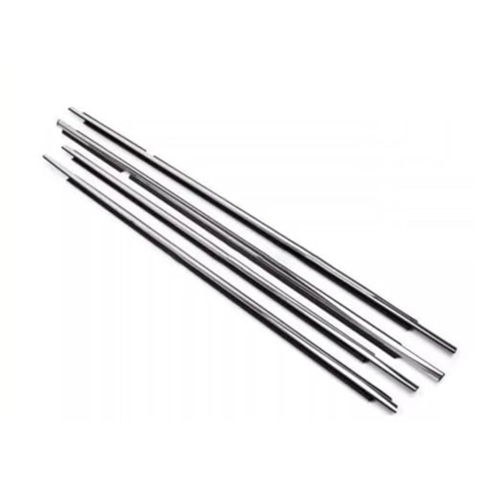 YLHMG Fenstertürdichtungen, 4 Stück, Auto-Außentür-Gummi-Dichtungsstreifen-Dichtungsstreifen, for Lexus, for LX570 2008–2021 Gummiverkleidung für Autos(Black Chrome) von YLHMG