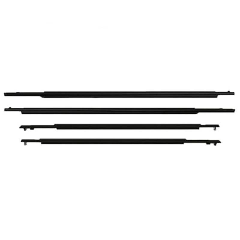 YLHMG Fenstertürdichtungen, 4 Stück, schwarzer Autofensterform-Dichtungsstreifen-Dichtungsgürtel, for Toyota, for Prius 2004 2005 2006 2007 2008 2009 2010 2011 2012 2013 2014 2015 Gummiverkleidung für von YLHMG
