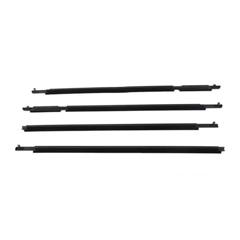 YLHMG Fenstertürdichtungen, 4 Teile/Satz, Autotür-Fensterglas-Dichtungsstreifen, wasserdichter Druckdichtstreifen, for Toyota, for RAV4, 2006 2007 2008 2009 2010 2011 2012 Gummiverkleidung für Autos von YLHMG