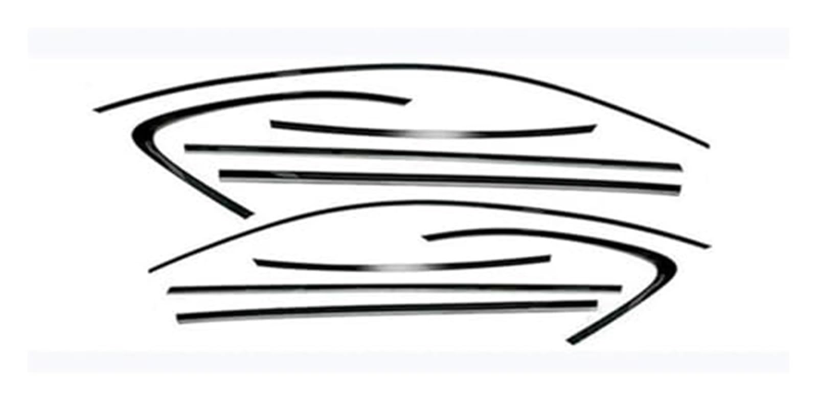 YLHMG Fenstertürdichtungen, Autozubehör, dekorieren, for MACAN, 2014–2022, Stahl-Seitenfensterrahmen-Streifenabdeckung, Schwarze Titan-Dichtungsleiste Gummiverkleidung für Autos YLHMG Fenstertürdichtungen, Autozubehör, dekorieren, for MACAN, 2014–2022, Stahl-Seitenfensterrahmen-Streifenabdeckung, Schwarze Titan-Dichtungsleiste Gummiverkleidung für Autos von YLHMG