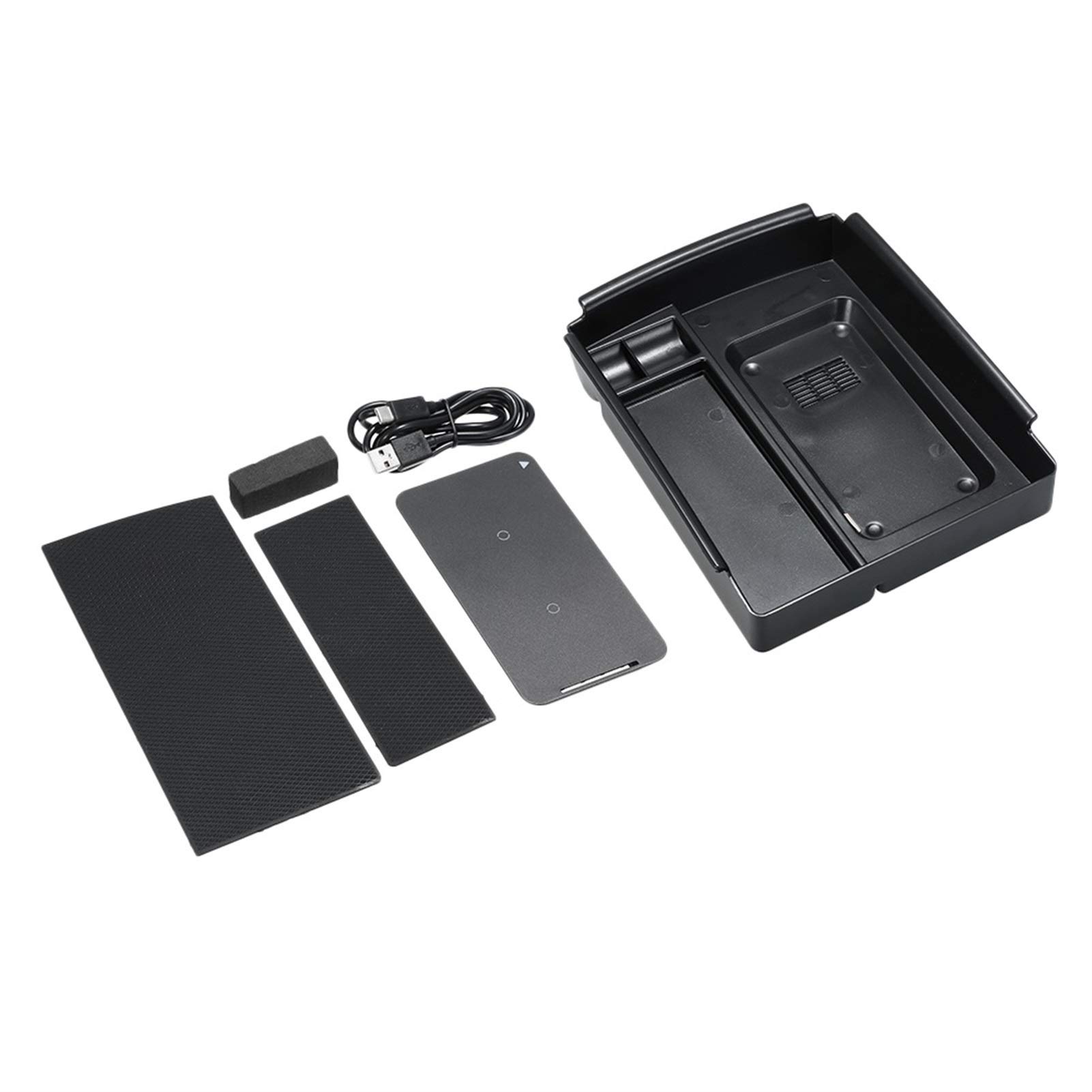 YLHMG Kabelloses Telefonladegerät, Mittelkonsolen-Organizer, Schnellladebox for die Armlehne, Aufbewahrungszubehör, passend for, for Tesla, Modell X, Modell S -2019 Automatisches Klemmladegerät YLHMG Kabelloses Telefonladegerät, Mittelkonsolen-Organizer, Schnellladebox for die Armlehne, Aufbewahrungszubehör, passend for, for Tesla, Modell X, Modell S -2019 Automatisches Klemmladegerät von YLHMG