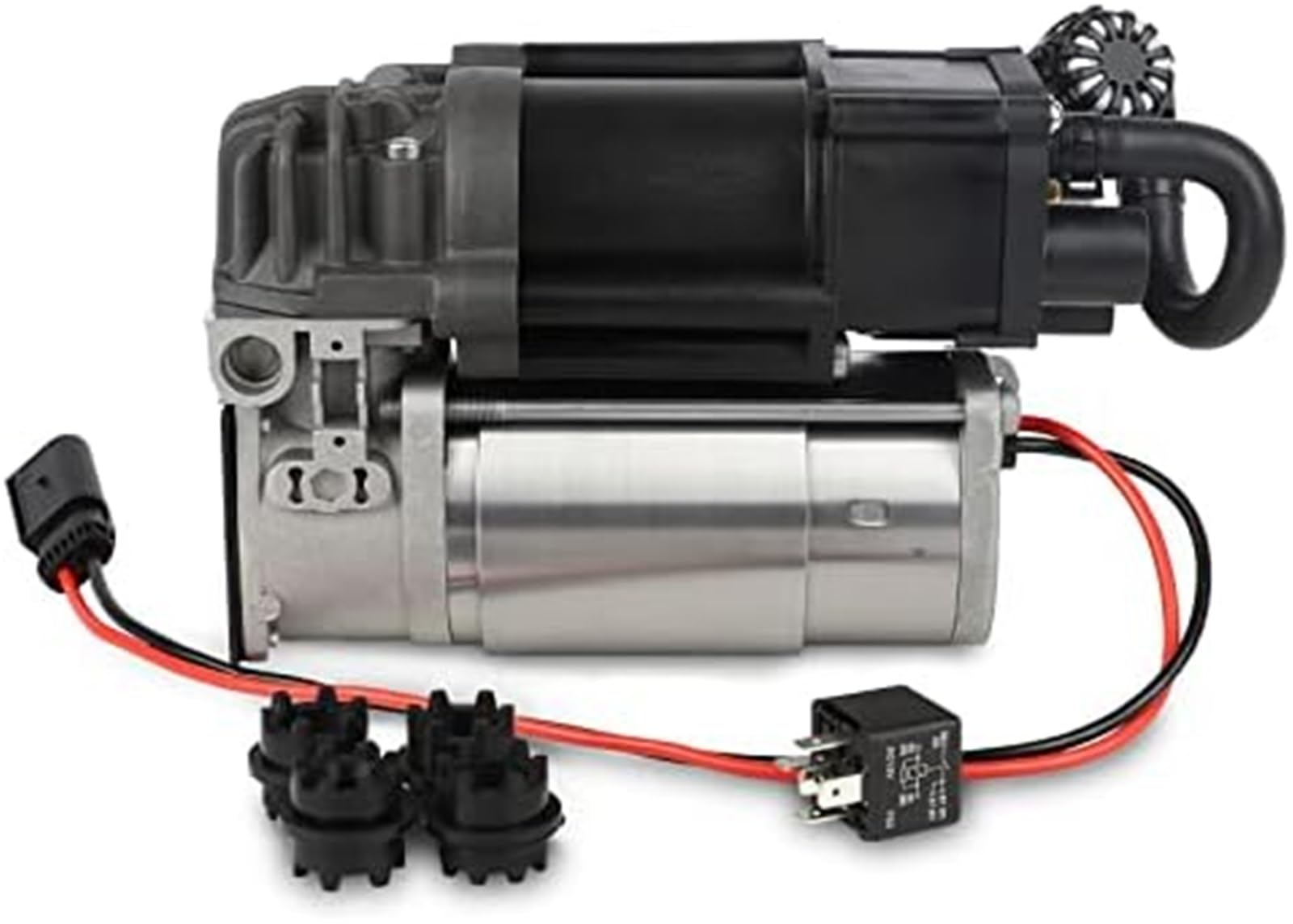 YLHMG Luftfederkompressorpumpe for 37206789450 F01 F02 F04 F11 535i 550i 740i 740Ld 750i 760Li, for Alpina B7 (Kompressor neues Modell + Halterung + Ventilblock) Austausch der Fahrwerksfeder(BLACK New von YLHMG