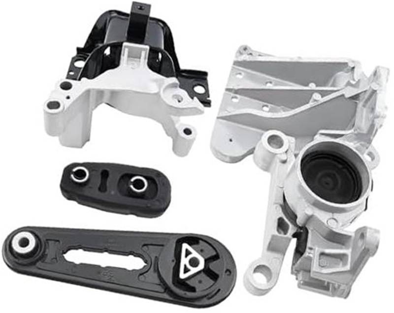 YLHMG Motor-Getriebe-Montagesatz, kompatibel mit Sentra 2007 2008 2009 2010 2011 2012 2,0-l-L4-Motor, ersetzt Nr. A4345 11380-ET000 A4346 11220ET01A A4348 11210-ET01C A4318 11360ED000 MK163, 4er-Set L von YLHMG