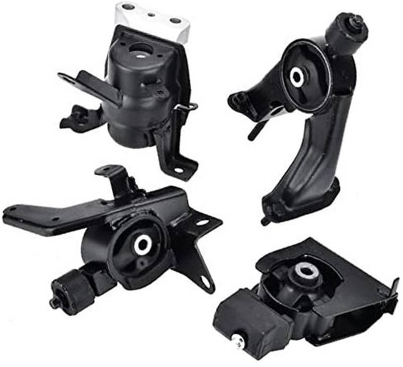YLHMG Motorlagersätze, for Corolla, Matrix 1.8L 2009-2013 Pontiac Vibe 1.8L 2009 2010 4-teiliges Motorgetriebelager Ersetzen Sie A62027 A62039 A62015 A62023 Langlebige Motorhalterung von YLHMG