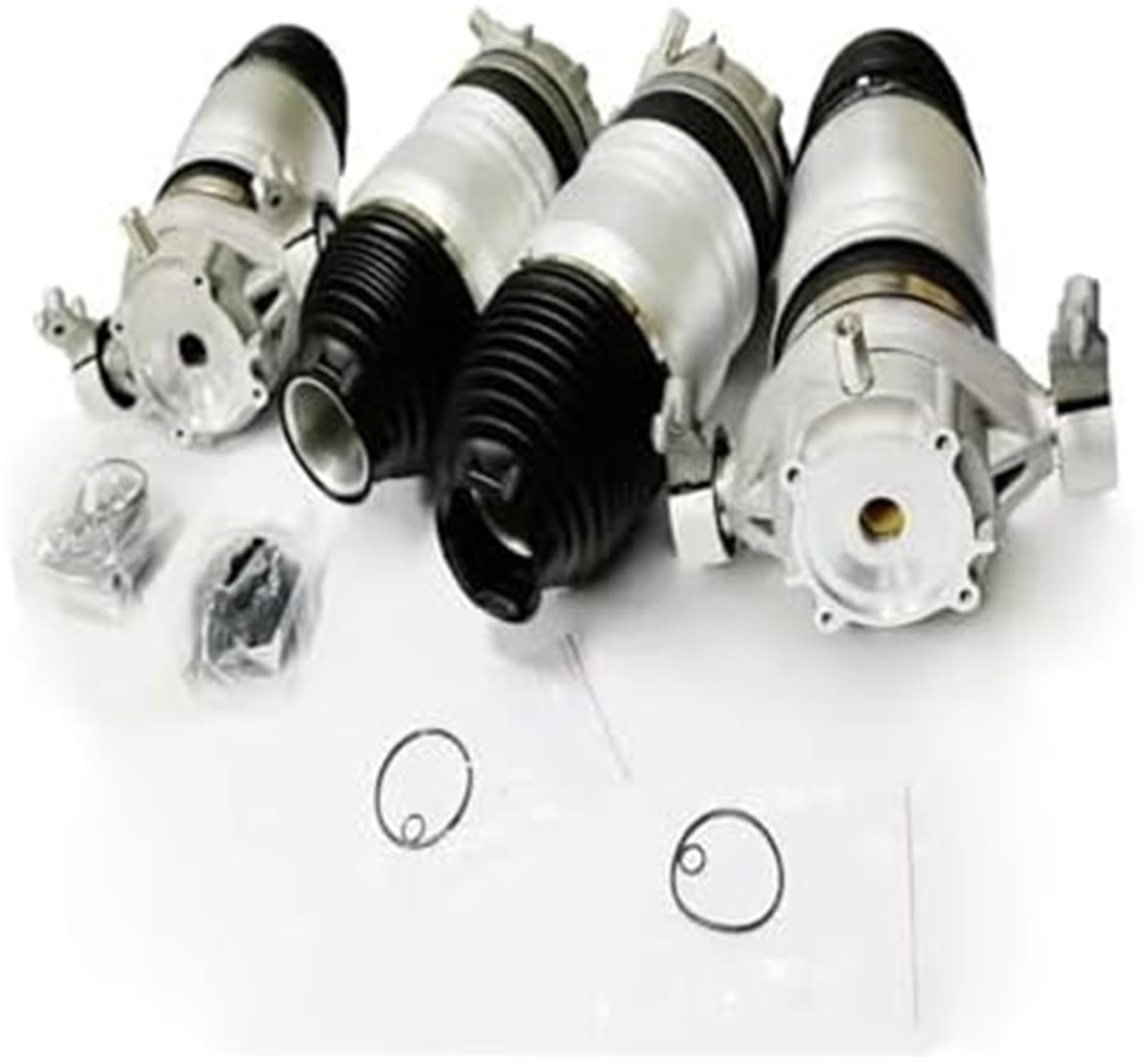 YLHMG Reparatursätze for Luftfedertaschen, for VW, for Touareg, for Porsche, for Cayenne, Federbein 7P6616039M 95835850300 7P6616503G (HINTEN Links) Austausch der Fahrwerksfeder(Black Front Left) von YLHMG