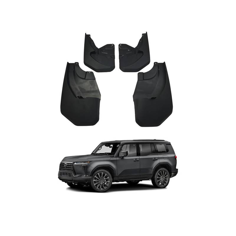A,Auto Schmutzfänger Kotflugel für 2024-2025 GX550 Custom Vordere Hintere Spritzschutz Gümmi Kotflügelschutz Radabdeckungen Mud Guard Flaps,Senden 1 Autowaschtuch von YLOXFW