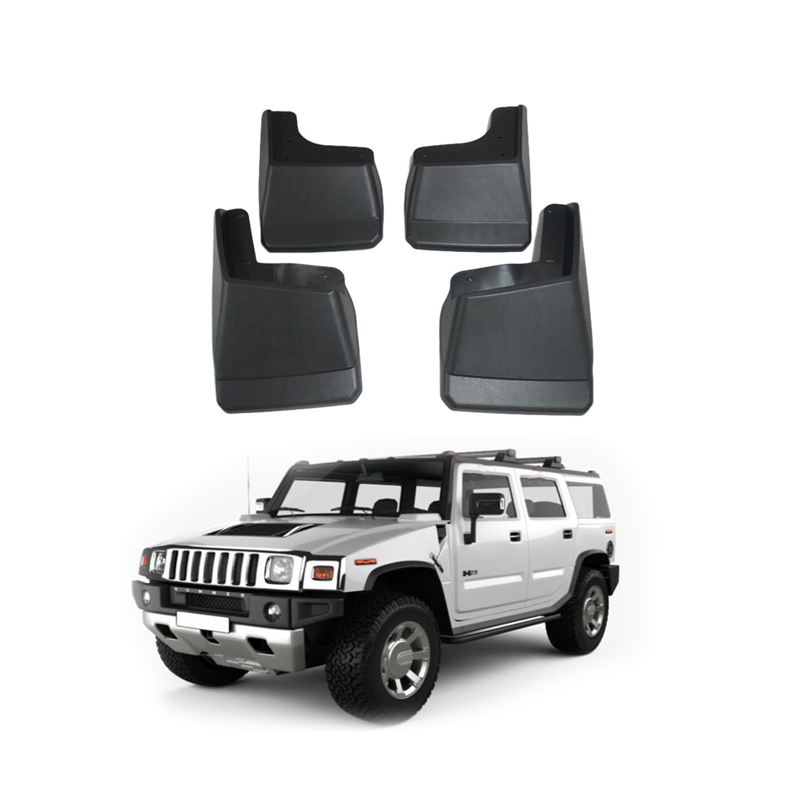 Auto Schmutzfänger Kotflugel für 2003-2025 Hummer H2 Custom Vordere Hintere Spritzschutz Gümmi Kotflügelschutz Radabdeckungen Mud Guard Flaps,Senden 1 Autowaschtuch Auto Schmutzfänger Kotflugel für 2003-2025 Hummer H2 Custom Vordere Hintere Spritzschutz Gümmi Kotflügelschutz Radabdeckungen Mud Guard Flaps,Senden 1 Autowaschtuch von YLOXFW
