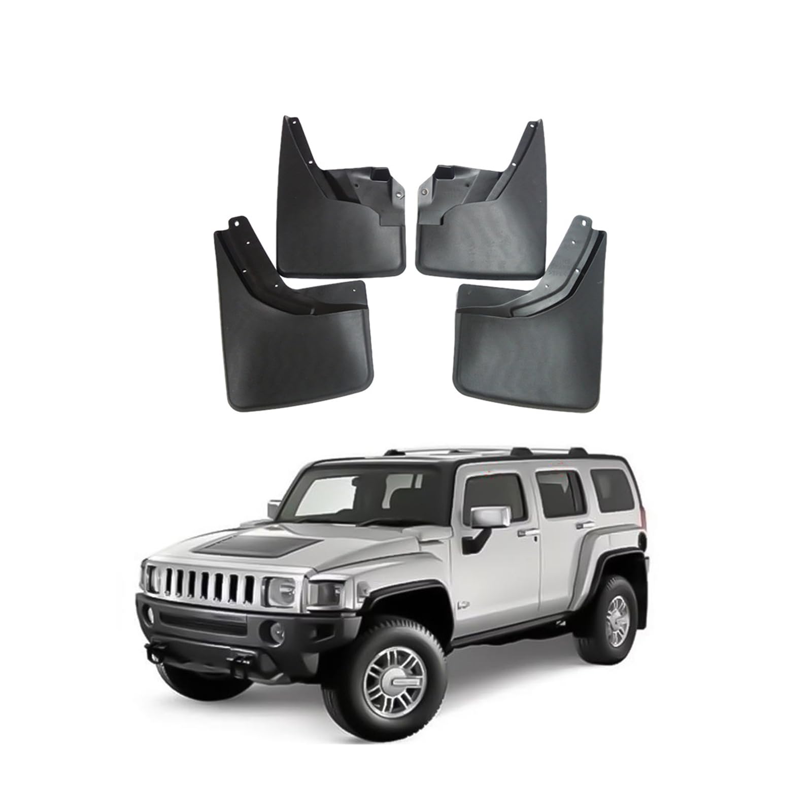 Auto Schmutzfänger Kotflugel für 2005-2025 Hummer H3 Custom Vordere Hintere Spritzschutz Gümmi Kotflügelschutz Radabdeckungen Mud Guard Flaps,Senden 1 Autowaschtuch Auto Schmutzfänger Kotflugel für 2005-2025 Hummer H3 Custom Vordere Hintere Spritzschutz Gümmi Kotflügelschutz Radabdeckungen Mud Guard Flaps,Senden 1 Autowaschtuch von YLOXFW