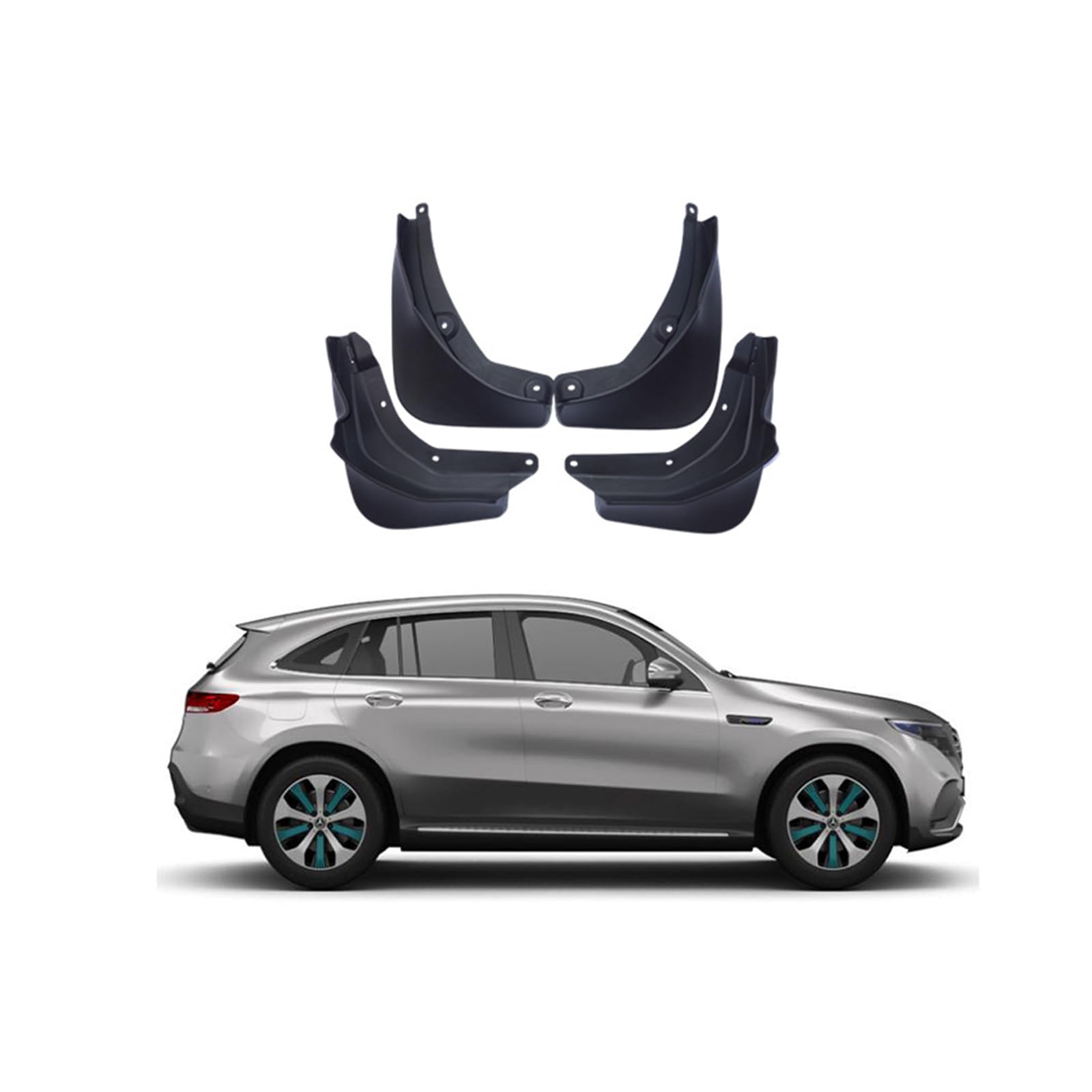 Auto Schmutzfänger Kotflugel für 2020-2025 EQC N293 Custom Vordere Hintere Spritzschutz Gümmi Kotflügelschutz Radabdeckungen Mud Guard Flaps,Senden 1 Autowaschtuch Auto Schmutzfänger Kotflugel für 2020-2025 EQC N293 Custom Vordere Hintere Spritzschutz Gümmi Kotflügelschutz Radabdeckungen Mud Guard Flaps,Senden 1 Autowaschtuch von YLOXFW