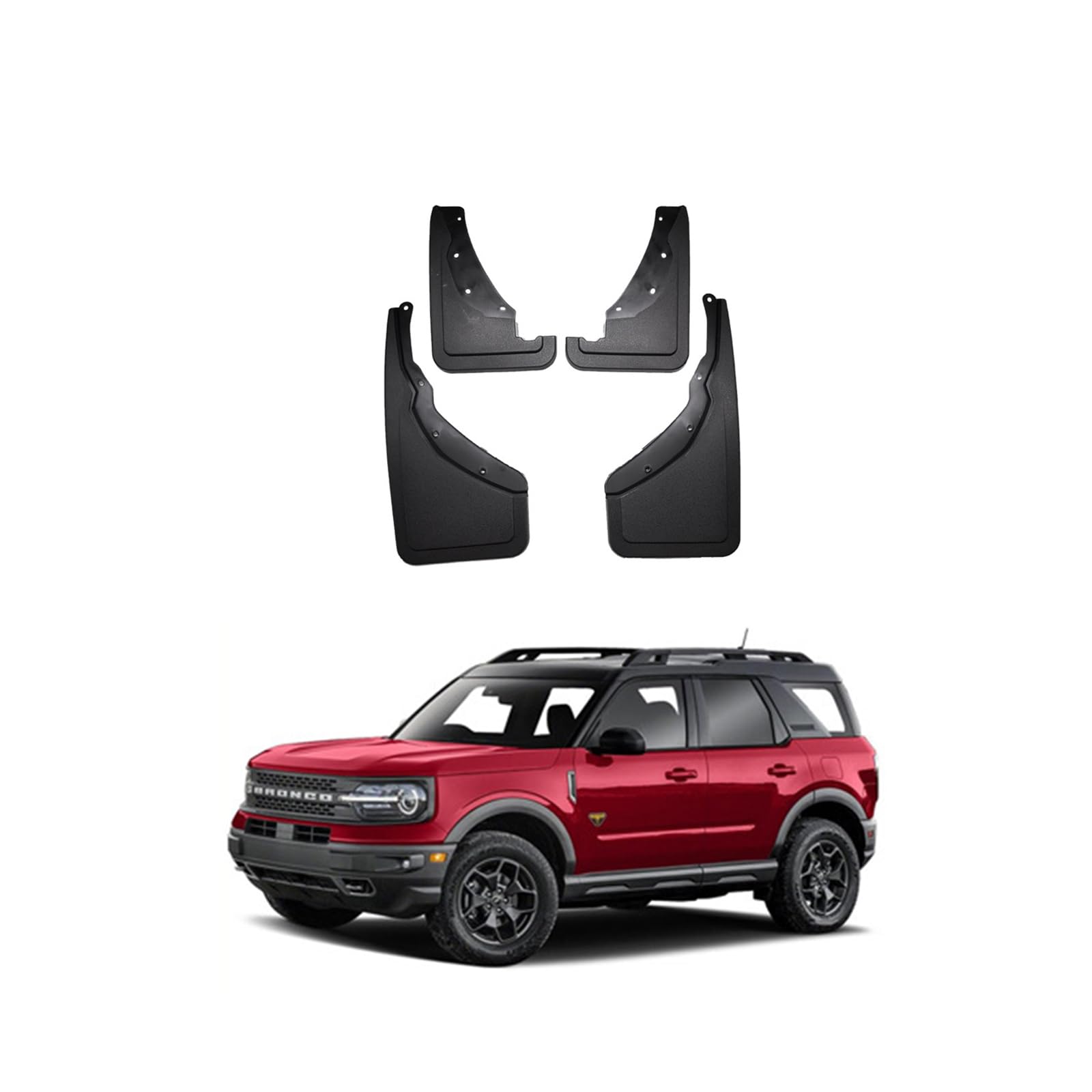 Auto Schmutzfänger Kotflugel für Bronco Sport 2021-2025 Custom Vordere Hintere Spritzschutz Gümmi Kotflügelschutz Radabdeckungen Mud Guard Flaps,Senden 1 Autowaschtuch Auto Schmutzfänger Kotflugel für Bronco Sport 2021-2025 Custom Vordere Hintere Spritzschutz Gümmi Kotflügelschutz Radabdeckungen Mud Guard Flaps,Senden 1 Autowaschtuch von YLOXFW