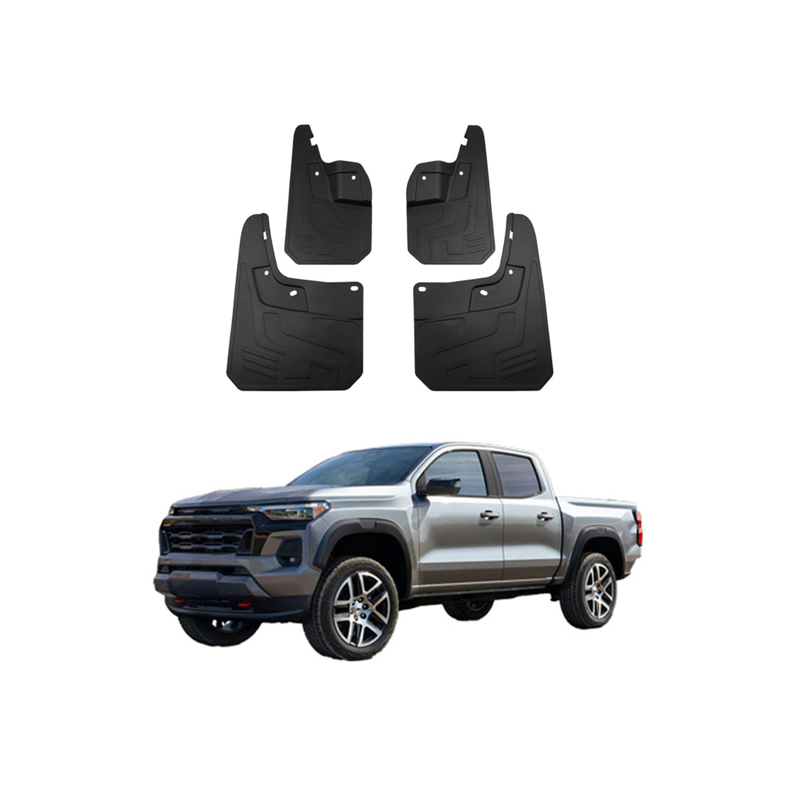 Auto Schmutzfänger Kotflugel für Colorado 2023-2025 Custom Vordere Hintere Spritzschutz Gümmi Kotflügelschutz Radabdeckungen Mud Guard Flaps,Senden 1 Autowaschtuch Auto Schmutzfänger Kotflugel für Colorado 2023-2025 Custom Vordere Hintere Spritzschutz Gümmi Kotflügelschutz Radabdeckungen Mud Guard Flaps,Senden 1 Autowaschtuch von YLOXFW