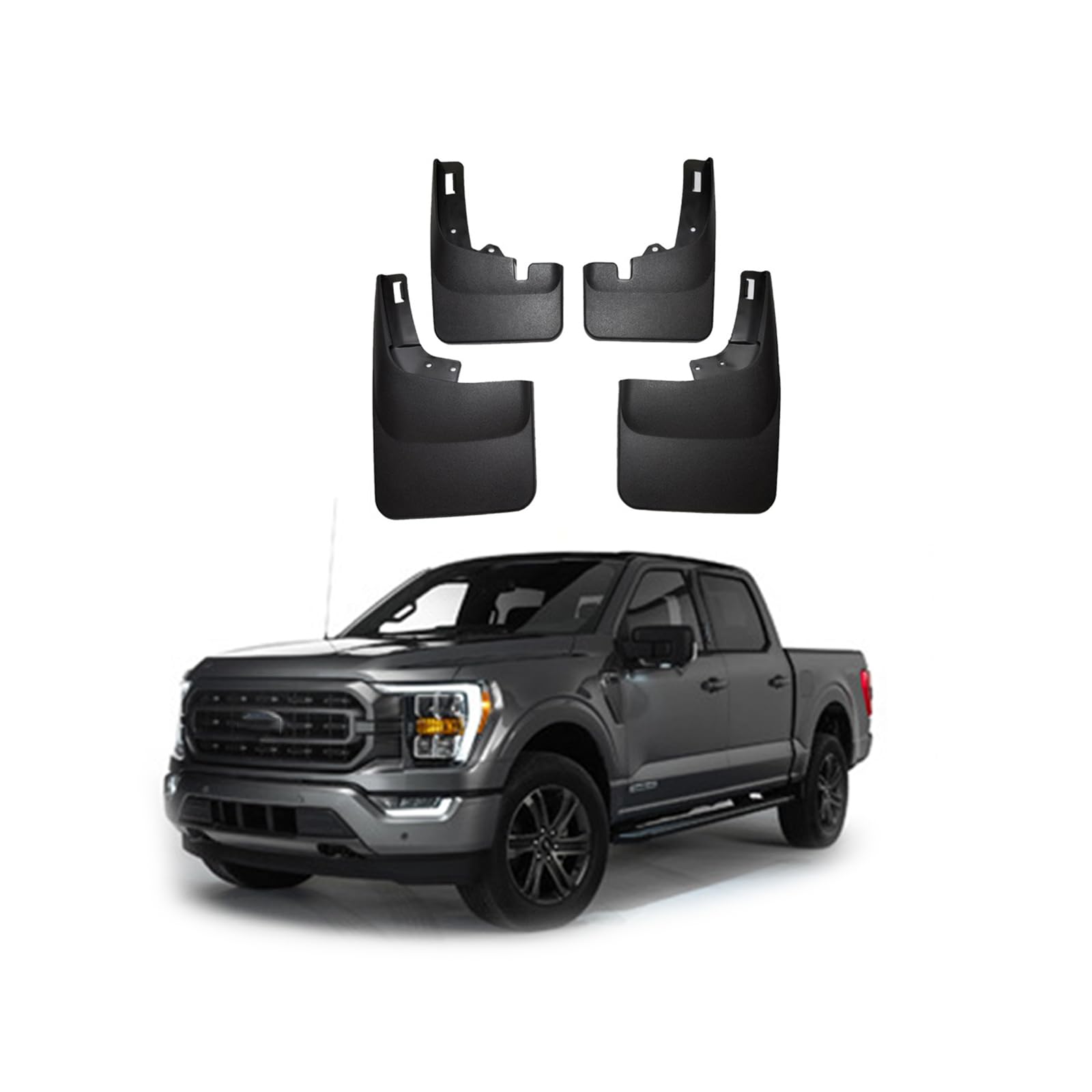 Auto Schmutzfänger Kotflugel für F150 F-150 2021-2025 Custom Vordere Hintere Spritzschutz Gümmi Kotflügelschutz Radabdeckungen Mud Guard Flaps,Senden 1 Autowaschtuch Auto Schmutzfänger Kotflugel für F150 F-150 2021-2025 Custom Vordere Hintere Spritzschutz Gümmi Kotflügelschutz Radabdeckungen Mud Guard Flaps,Senden 1 Autowaschtuch von YLOXFW