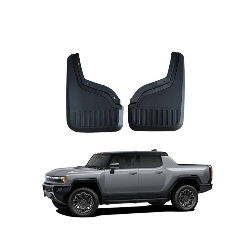 Auto Schmutzfänger Kotflugel für Hummer EV 2022-2025 Custom Vordere Hintere Spritzschutz Gümmi Kotflügelschutz Radabdeckungen Mud Guard Flaps,Senden 1 Autowaschtuch von YLOXFW