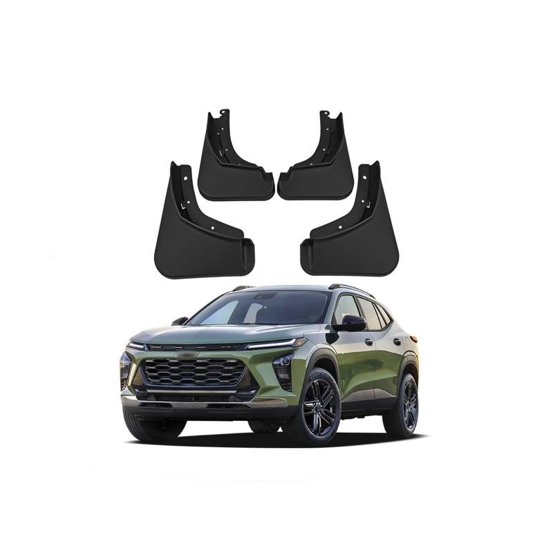 Auto Schmutzfänger Kotflugel für Trax 2024-2025 Custom Vordere Hintere Spritzschutz Gümmi Kotflügelschutz Radabdeckungen Mud Guard Flaps,Senden 1 Autowaschtuch von YLOXFW