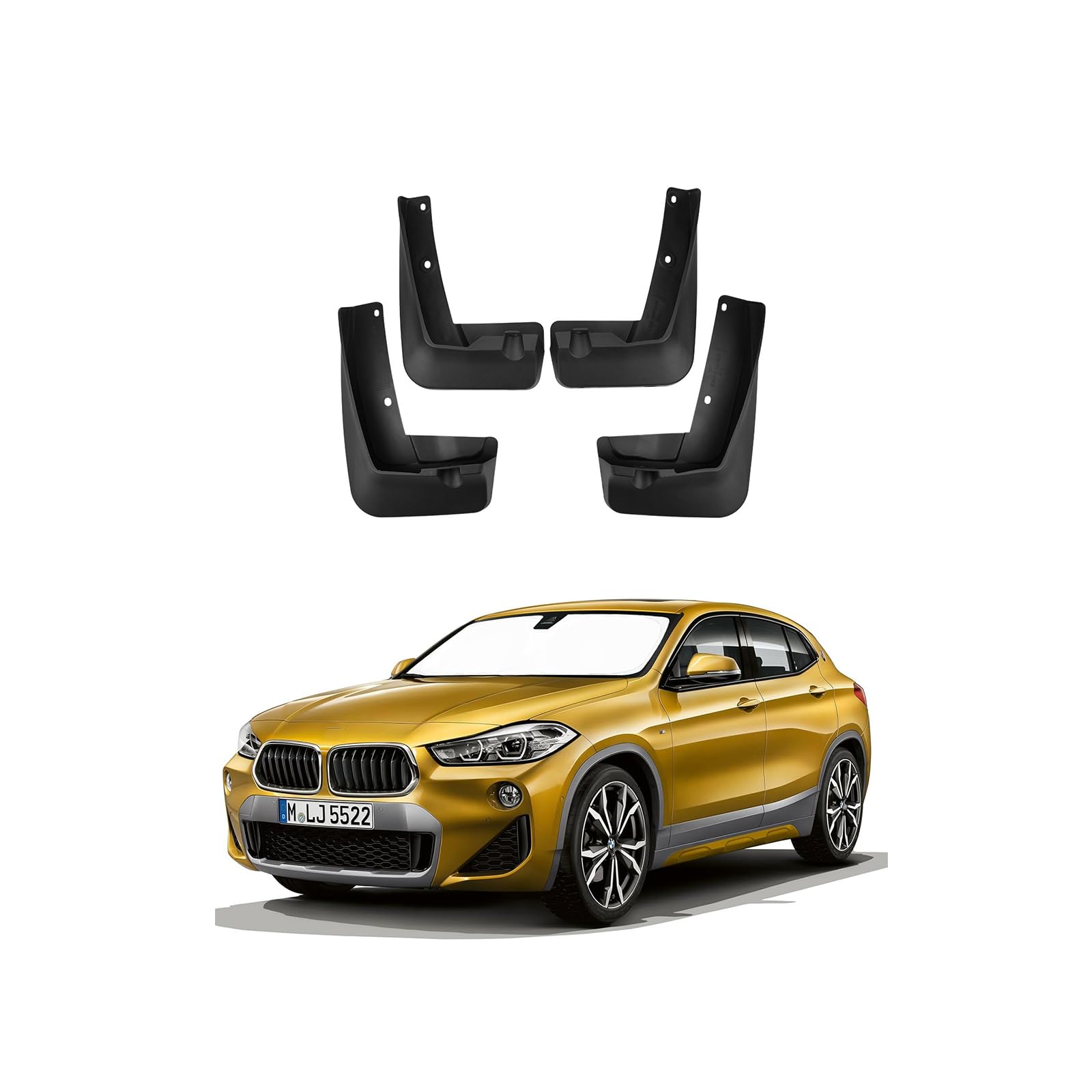 Auto Schmutzfänger Kotflugel für X2 F39 2018-2025 Custom Vordere Hintere Spritzschutz Gümmi Kotflügelschutz Radabdeckungen Mud Guard Flaps,Senden 1 Autowaschtuch Auto Schmutzfänger Kotflugel für X2 F39 2018-2025 Custom Vordere Hintere Spritzschutz Gümmi Kotflügelschutz Radabdeckungen Mud Guard Flaps,Senden 1 Autowaschtuch von YLOXFW