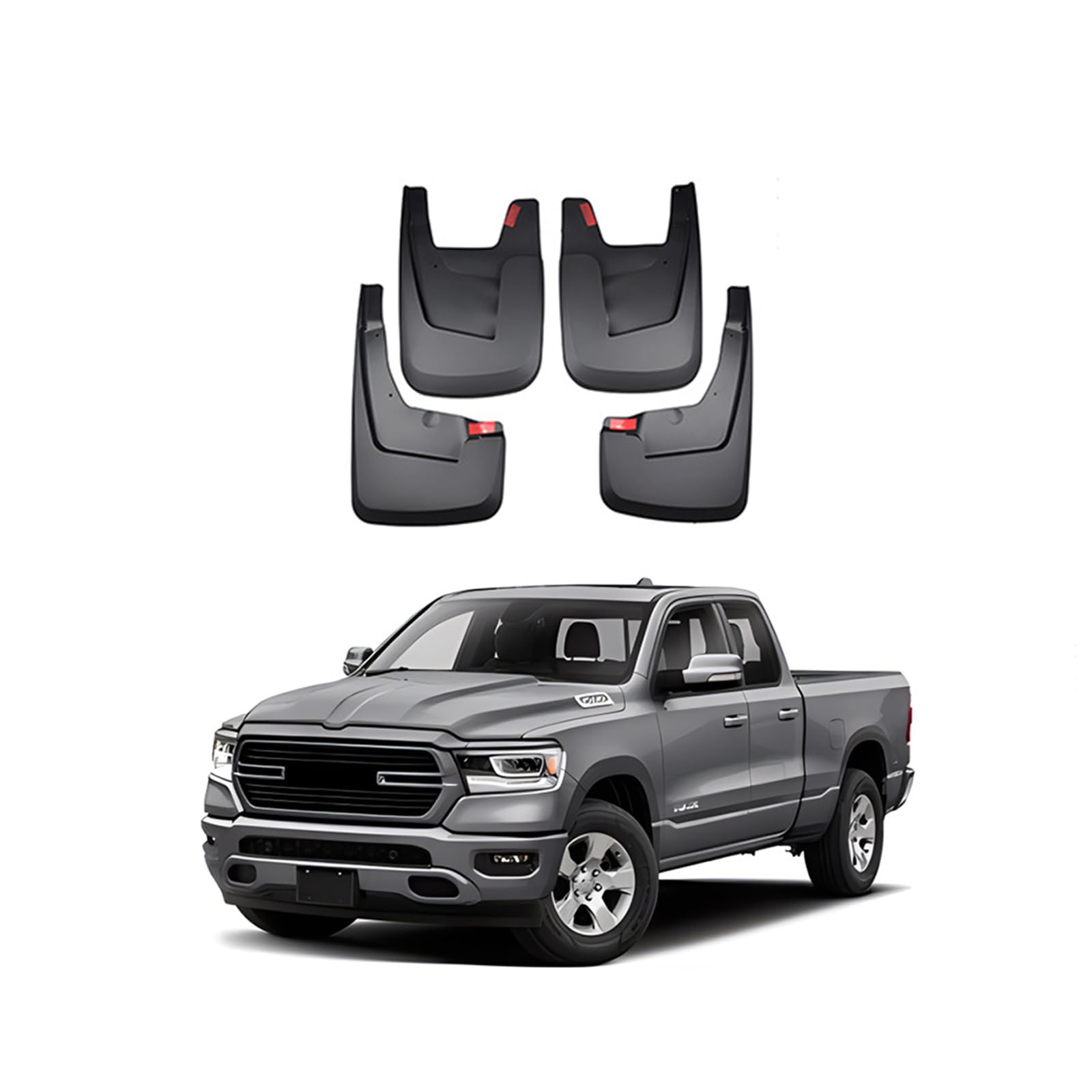 No wheel eyebrow,Auto Schmutzfänger Kotflugel für 2019-2025 Dodge Ram 1500 2500 3500 Custom Vordere Hintere Spritzschutz Gümmi Kotflügelschutz Radabdeckungen Mud Guard Flaps,Senden 1 Autowaschtuch No wheel eyebrow,Auto Schmutzfänger Kotflugel für 2019-2025 Dodge Ram 1500 2500 3500 Custom Vordere Hintere Spritzschutz Gümmi Kotflügelschutz Radabdeckungen Mud Guard Flaps,Senden 1 Autowaschtuch von YLOXFW