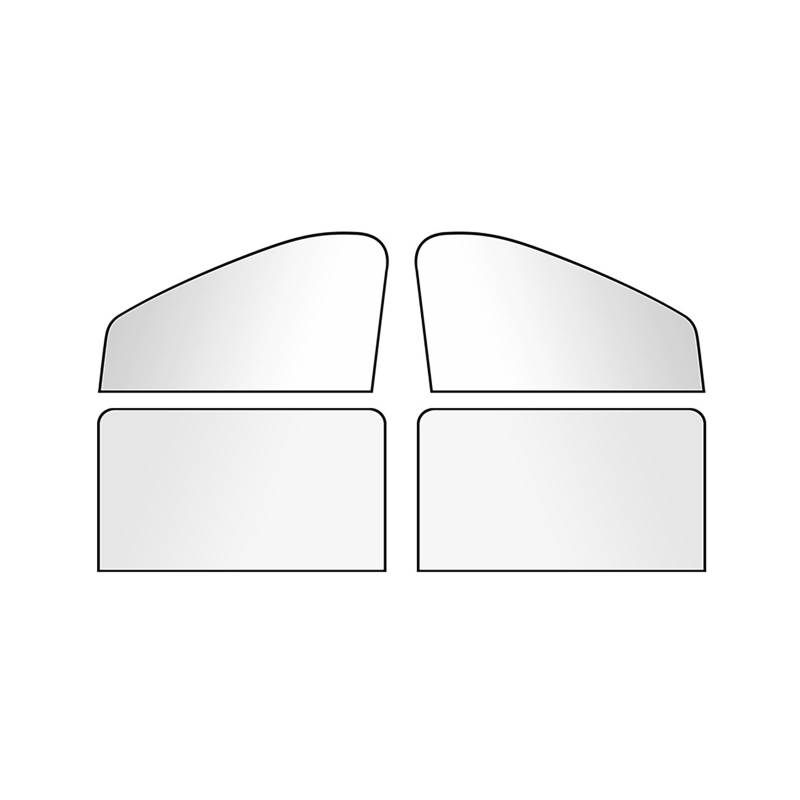 Auto Seitenscheibe Sonnenschutz, für Audi A3 Cabriolet 2014-2020 Universal Elastizitä Sonnenblende Auto Seitenfenster Netz, UV-Strahlung Fit 98% Autos,4Pcs von YLZFKGLQ