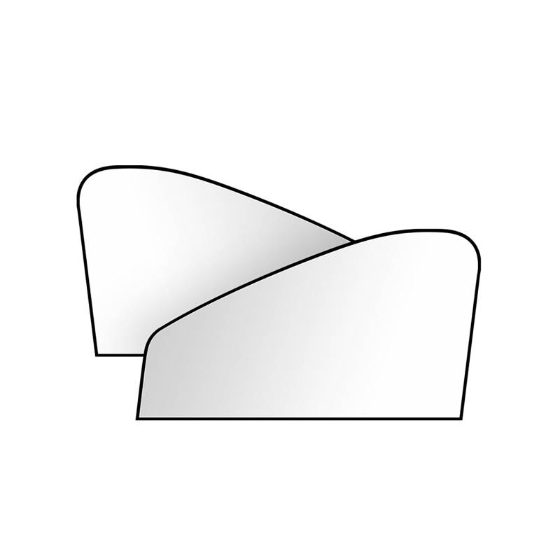 Auto Seitenscheibe Sonnenschutz, für Mazda 2 Hybrid ab 2022 Universal Elastizitä Sonnenblende Auto Seitenfenster Netz, UV-Strahlung Fit 98% Autos,2Pcs(Front Window) von YLZFKGLQ