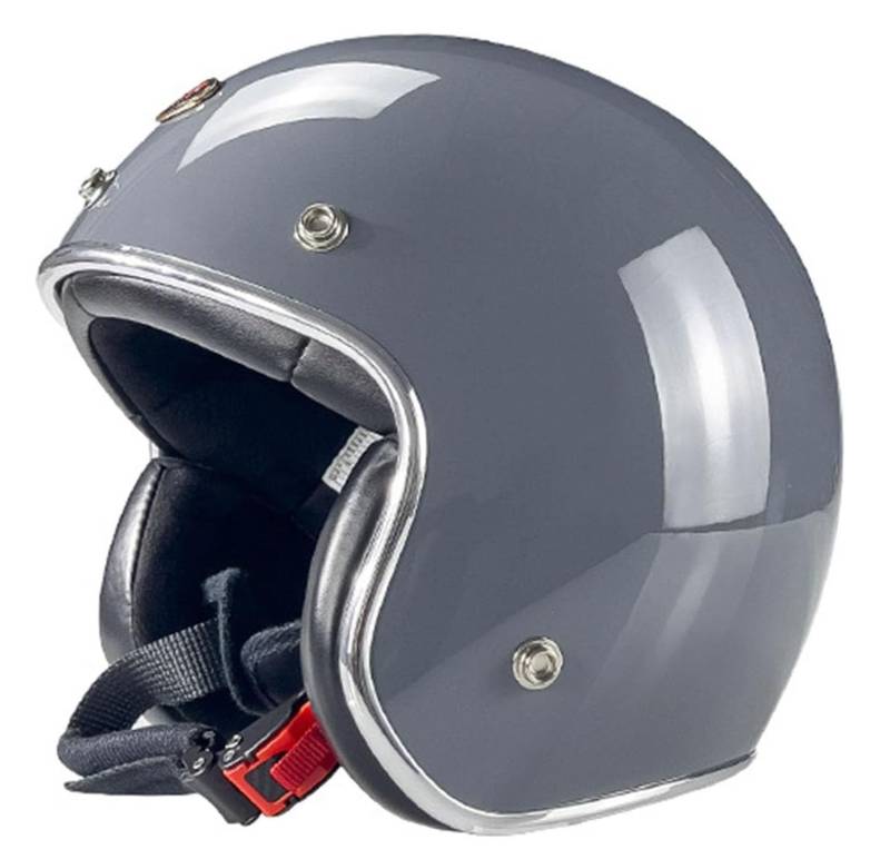 Motorradhelm Jethelm Scooter-Helm mit ECEDOT Zertifiziert Mofa-Helm Retro Motorrad Half Helm Moped Scooter Cruiser Jet Helm 3/4 Helm für Damen Herren Erwachsene 11,M=57~58cm von YMCXZDP