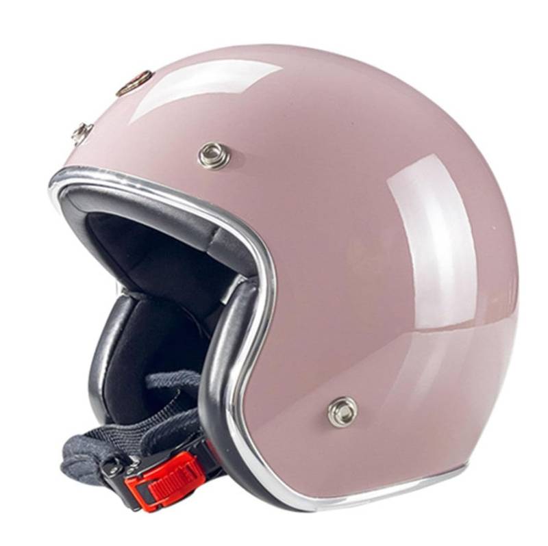 Motorradhelm Jethelm Scooter-Helm mit ECEDOT Zertifiziert Mofa-Helm Retro Motorrad Half Helm Moped Scooter Cruiser Jet Helm 3/4 Helm für Damen Herren Erwachsene 14,XL=61~62cm von YMCXZDP
