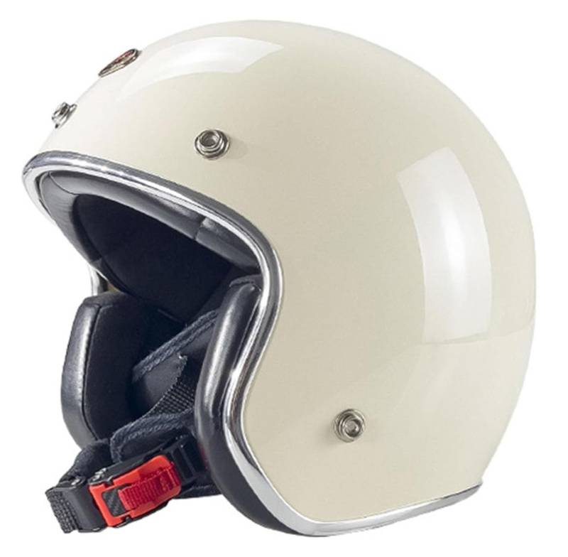 Motorradhelm Jethelm Scooter-Helm mit ECEDOT Zertifiziert Mofa-Helm Retro Motorrad Half Helm Moped Scooter Cruiser Jet Helm 3/4 Helm für Damen Herren Erwachsene 9,M=57~58cm von YMCXZDP